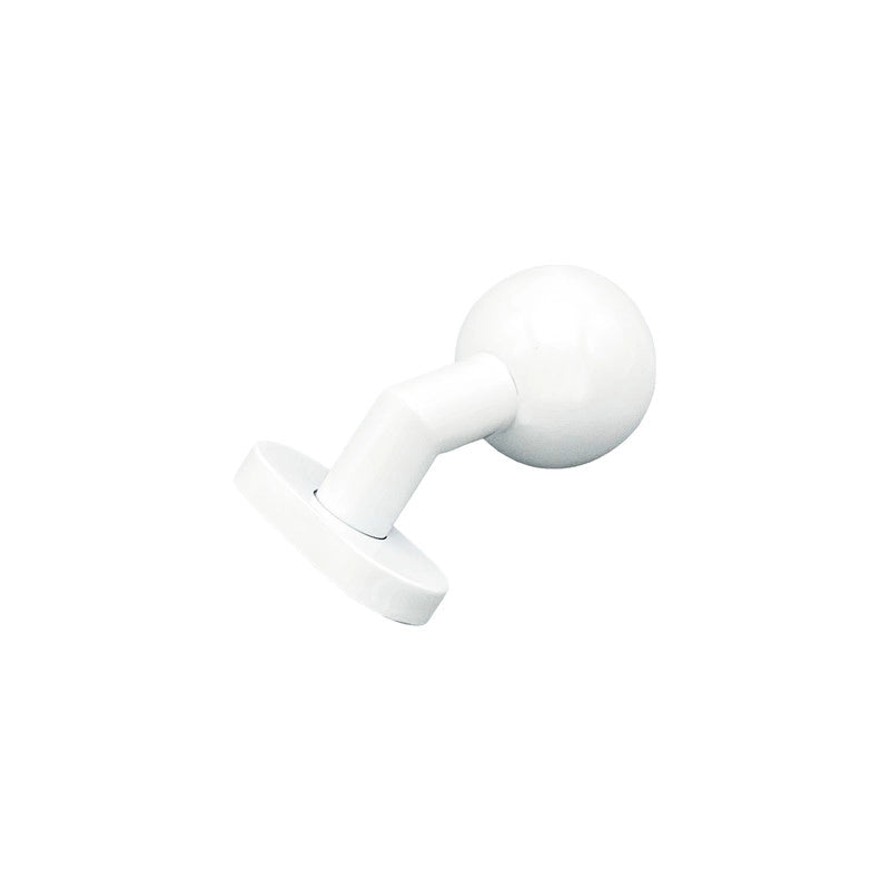 Pomolo fisso per porta SAGUATTI D69/50TO in inox bianco opaco