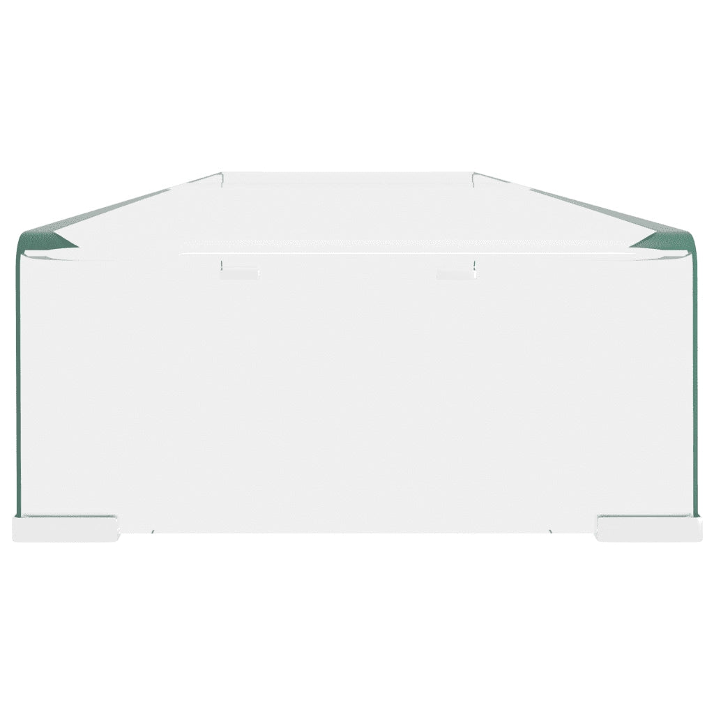 Mobile/Rialzo Porta TV in Vetro Trasparente 110x30x13 cm 244132