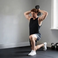 Manubrio Esagonale da 20kg in Acciaio e Gomma per Workout in Palestra, Casa e Ufficio, Nero