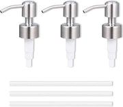 Set di dispenser per sapone - acciaio inossidabile - adatto per cucina/bagno - 3 pezzi