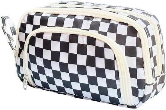 Etui con 3 compartimenti, grande contenitore, etui per ragazze, ragazzi, adolescenti, adulti, contenitore, contenitore, penne per scuola, ufficio (rasterizzato)