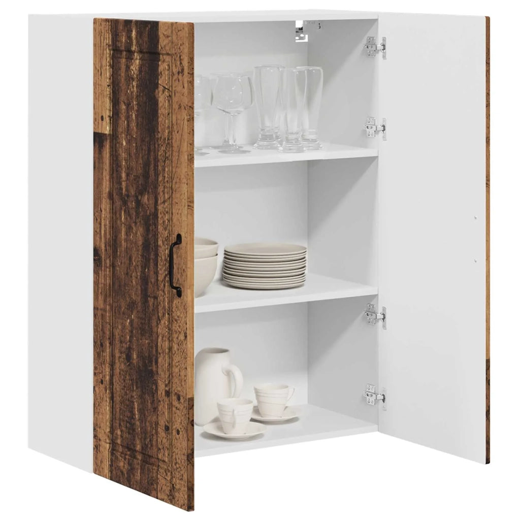 Pensile da cucina | Armadietto a muro PORTO Legno vecchio 80 x 31 x 100 cm