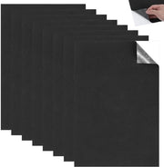 Pannelli autoadesivi in schiuma di gomma - 8 pezzi - 250 x 200 x 1 mm - per isolamento acustico e isolamento termico di mobili - progetti DIY