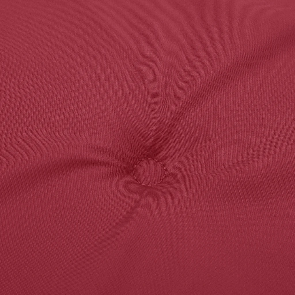 Cuscini per Sedia 2 pz Rosso Vino 40x40x4 cm in Tessuto Oxford