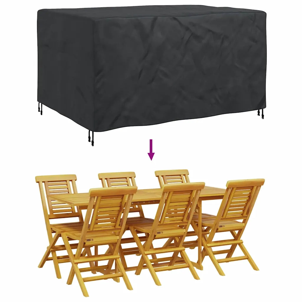 vidaXL Copertura per mobili da esterno Nero 180 x 150 x 85 cm 420D