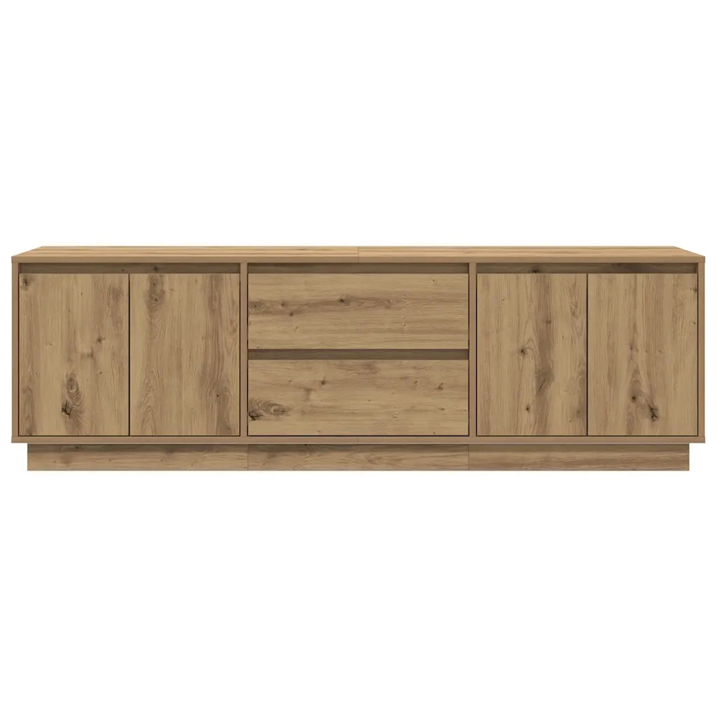 vidaXL Mobile Porta TV con Luci LED Rovere Artigianale 160,5x41x50 cm