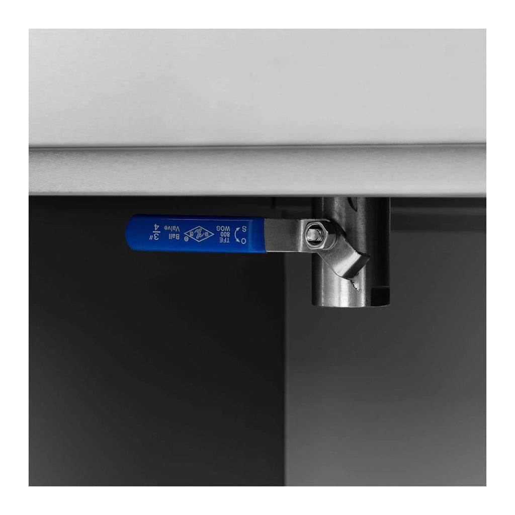 Friggitrice elettrica da 13 litri 5000 watt rubinetto di scarico zona fredda su mobile professionale in acciaio inox 14_0003985