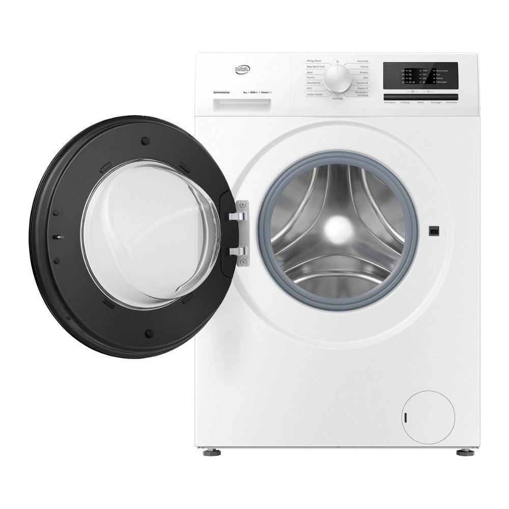 Lavatrice slim Daya DHW610ISVA 6 kg 1000 giri inverter vapore bianca classe A