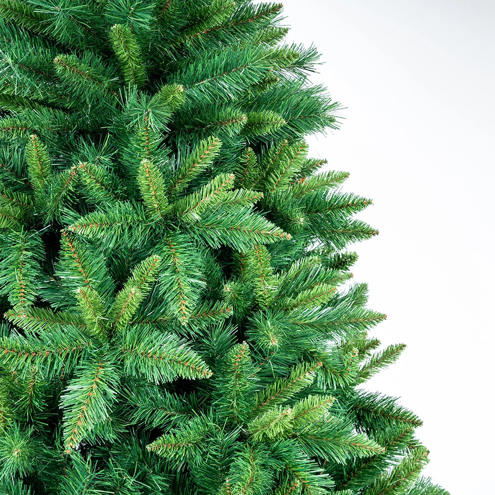 Albero di Natale Verde Canberra 240 cm Foltissimo con 1586 Punte Rami Innesto