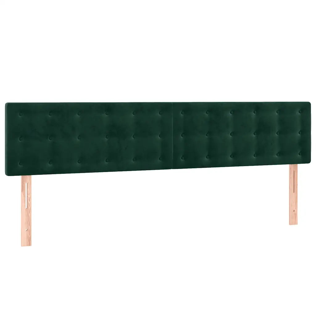 Giroletto senza Materasso-Struttura Letto Verde Scuro 120x190 cm Velluto 669474