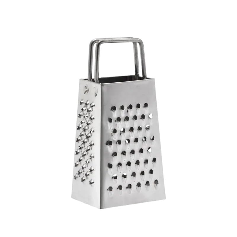 Mini Grattugia 4 Facce Acciaio Inox 7,5 cm Formaggio Spezie 74178