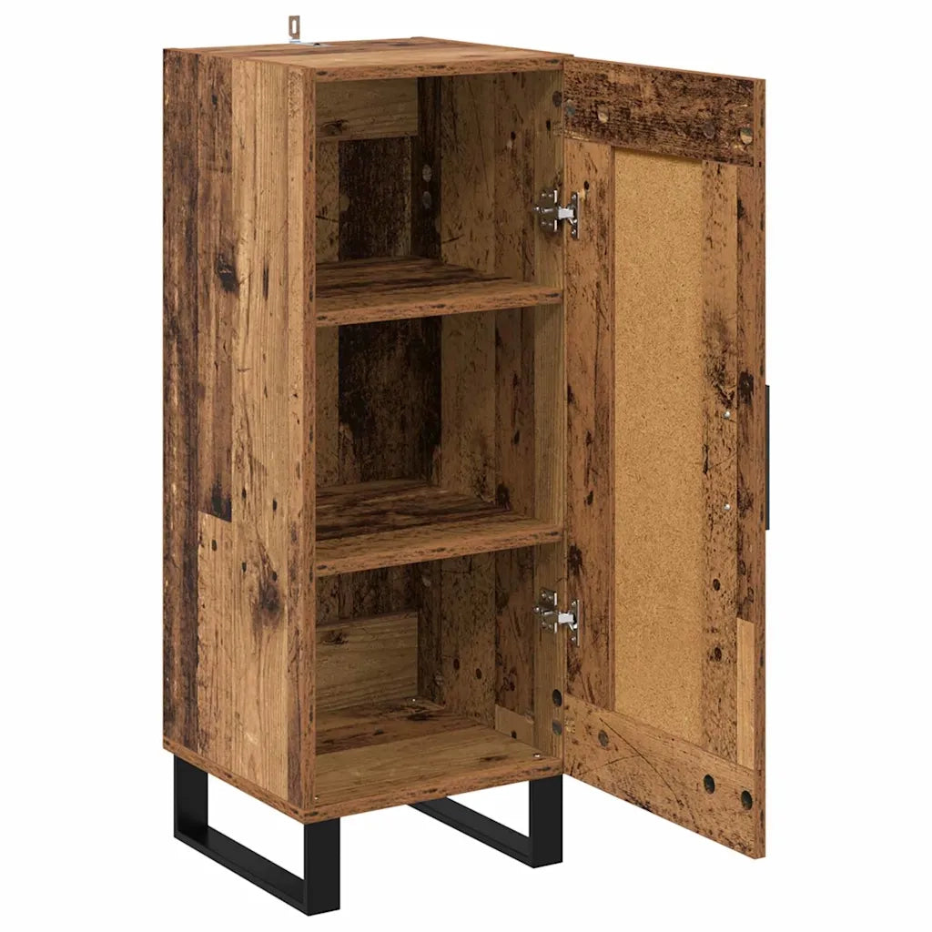 Credenza-Buffet-Armadio da cucina Legno vecchio 34,5 x 34 x 180 cm Legno multistrato 982950