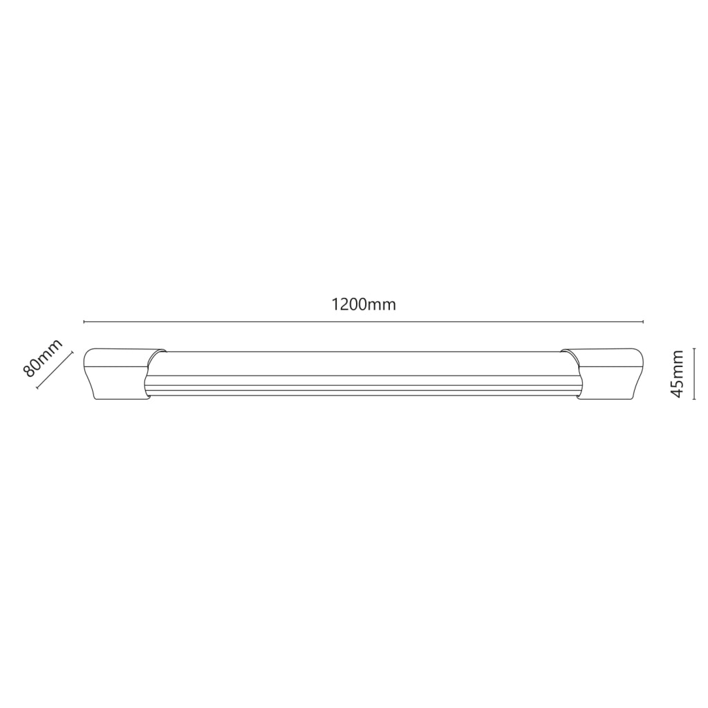 Plafoniera stagna a led 120cm 60W 6000 lm IP65 6000K