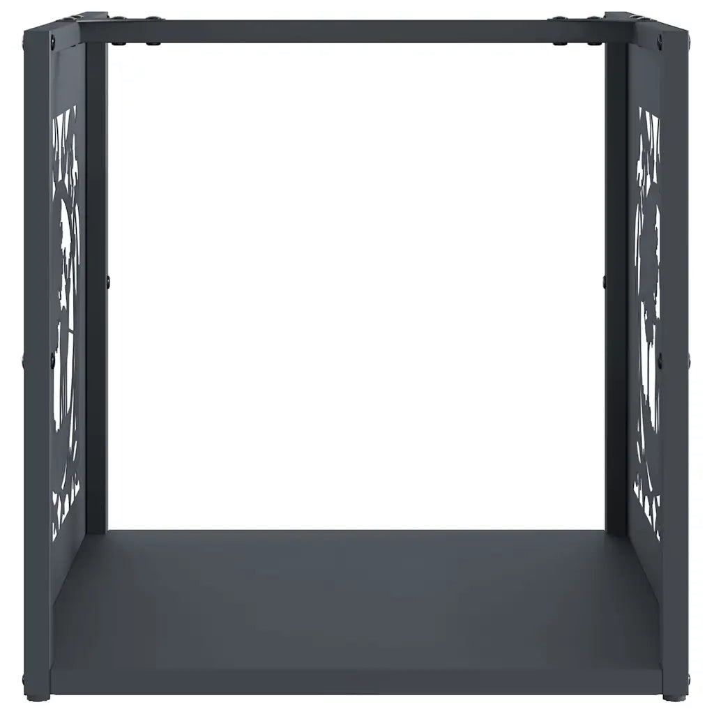 Rastrelliera per Legna da Ardere Antracite 40x40x40 cm CFW8630447