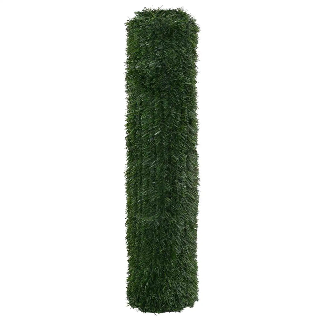 Recinzione Artificiale Verde Scuro 1,5 x 3 m PVC e Acciaio 42042368