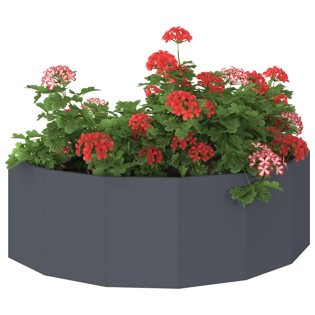 Fioriera Antracite 120 x 60 x 35 cm Acciaio 883684