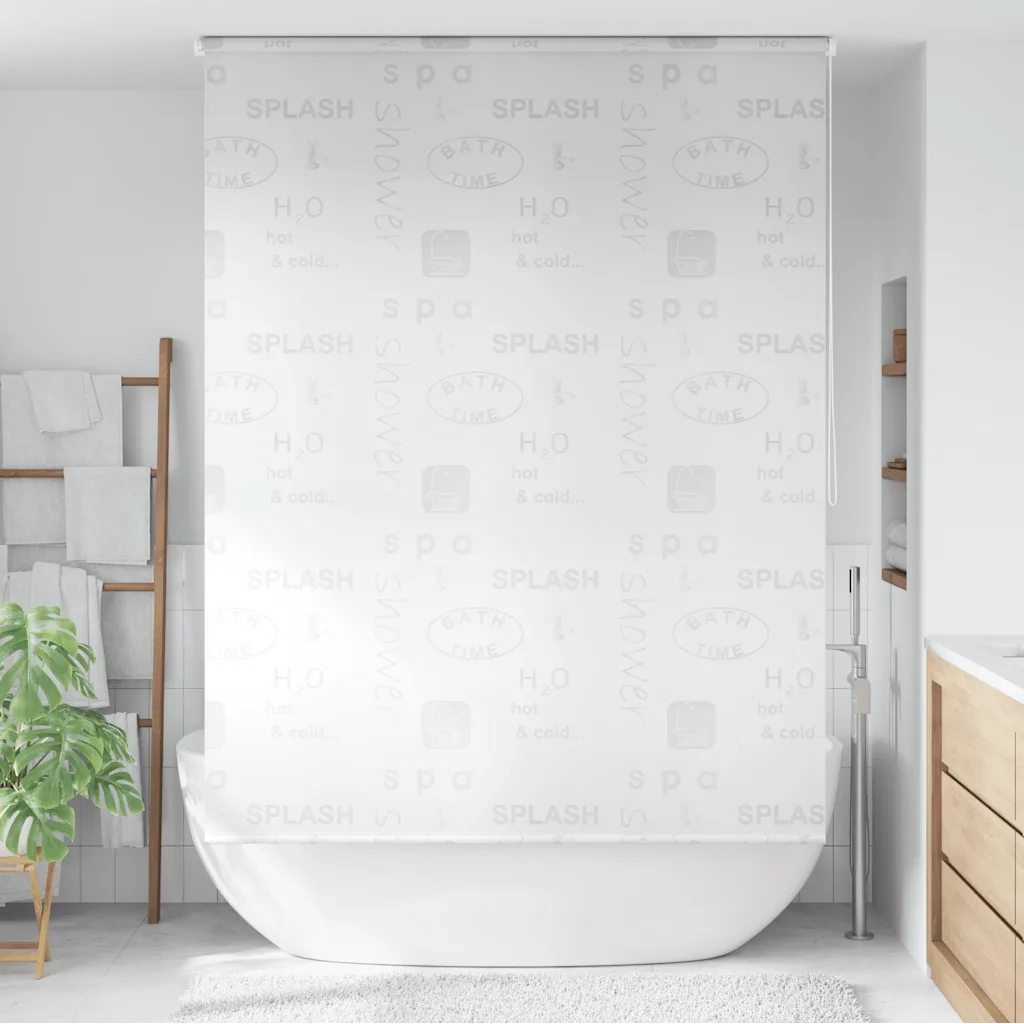 Tenda a Rullo per Doccia 160x240 cm Schizzi 142875