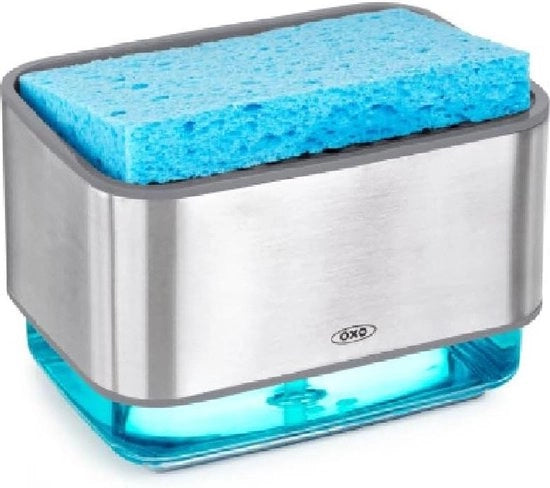 Supporto per spugne con rilascio di sapone in acciaio inossidabile - Unico formato - Translante