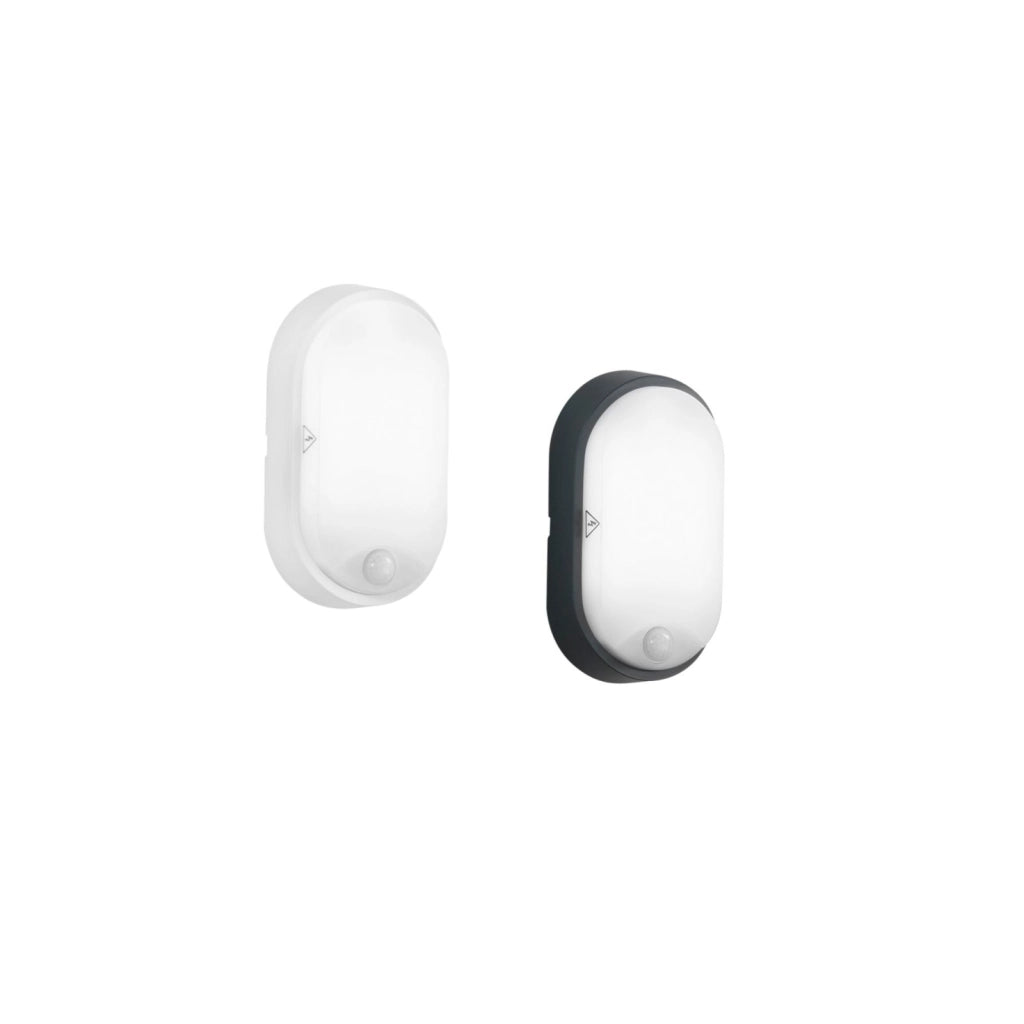 PLAFONIERA LED SENSITIVE BIANCA 14W 1000LM 3000K IP54 CON SENSORE DI MOVIMENTO 11,9X6,05X21,2CM