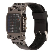 Orologio digitale unico, forma granchio, LED, impermeabile, cinturino in silicone, comodo e idrorepellente.