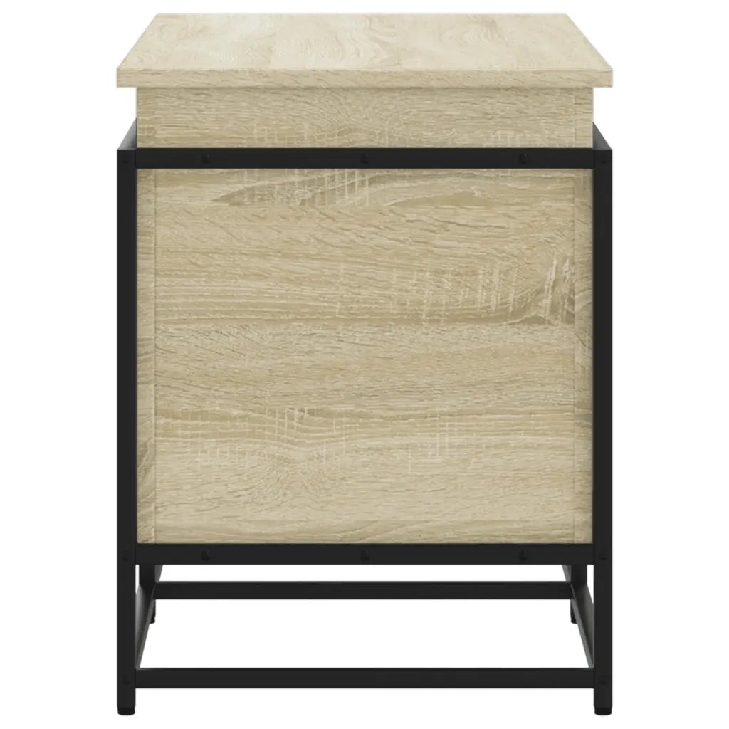 vidaXL Contenitore con Coperchio Rovere Sonoma 100x40x51,5 Truciolato
