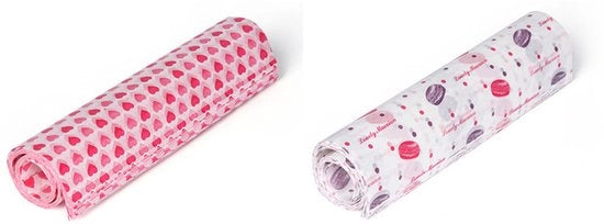 100 pezzi di carta per torta di San Valentino - carta per deli, carta per sandwich, carta per dolci e biscotti - carta impermeabile e resistente all'olio per picnic con disegno di cuore e macarone per uso in cucina e ricette fatte in casa