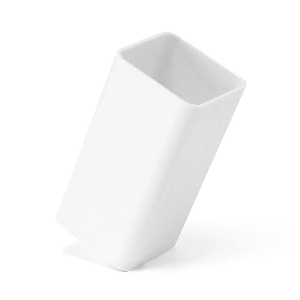 Porta spazzolini bianco bagno in plastica Star