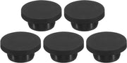 Stopper in silicone gommoso 23 mm di diametro nero - 5 pezzi, stop flessibile morbido per foro da 22 mm
