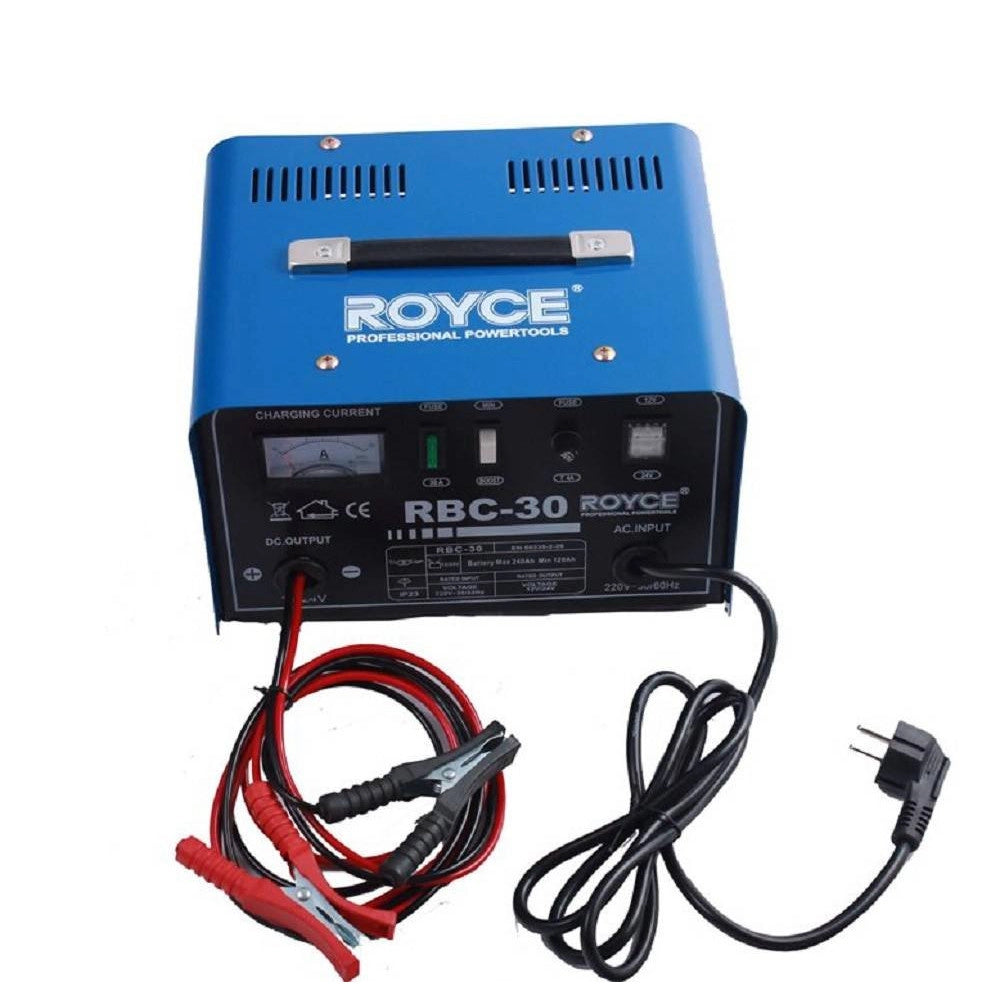 Trade Shop - Carica Batteria 12-24v 30a Auto Moto Camper Barca Caricabatterie Portatile -