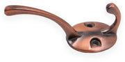 Haken per abbigliamento in lega di alluminio - 10 pezzi - con superficie antiscivolo - dimensioni 9,8 x 2,8 x 5 cm - finitura bronzo - materiali metallo