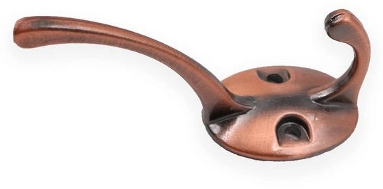 Haken per abbigliamento in lega di alluminio - 10 pezzi - con superficie antiscivolo - dimensioni 9,8 x 2,8 x 5 cm - finitura bronzo - materiali metallo