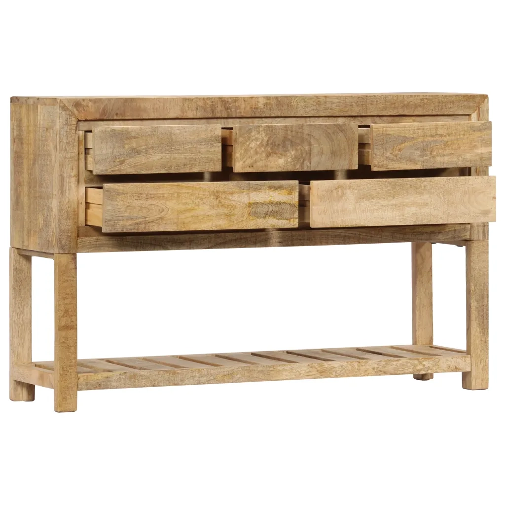 Credenza 120x30x75 cm Legno Massello di Mango cod mxl 31170