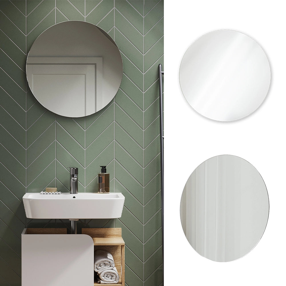 Vicco Specchio bagno Bianco 60 x 60 cm Rotondo