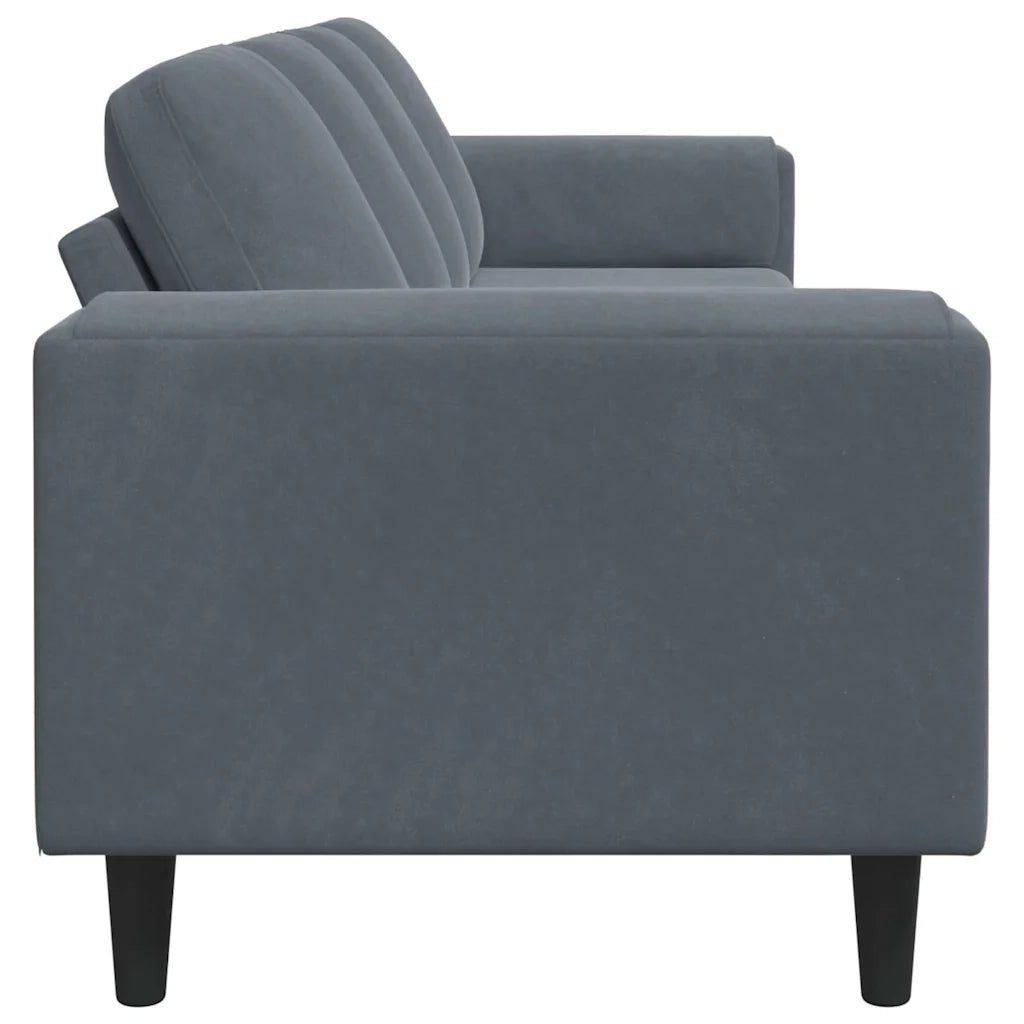 Set di divani Grigio scuro Velluto