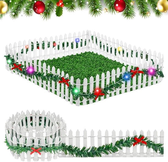 Mini decorazione di Natale con luci - 1 pezzo - legno - 90 cm x 5 cm