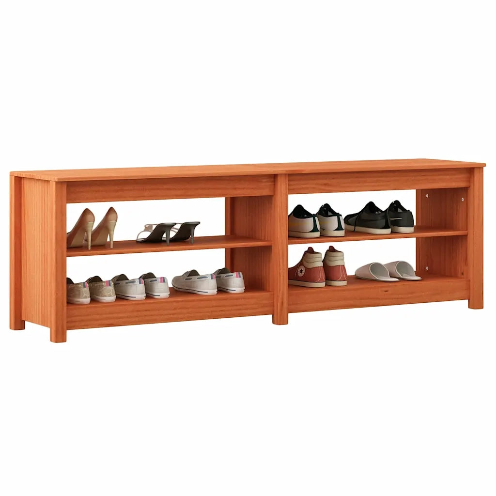 Panca per scarpe Marrone cerato 160 x 36,5 x 50 cm 869979