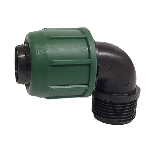 GOMITO a 90  °  FILETTATO MASCHIO- D. 16 x 1/2- IRRIT- pezzi 1