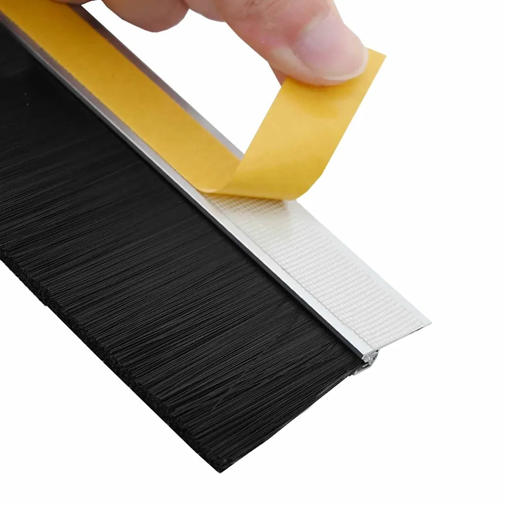 Spazzole per porte autoadesive 12 pz Argento 100 cm CFW6432572