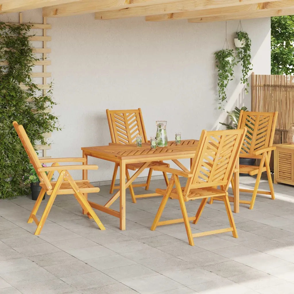 Set da Pranzo per Giardino 5 pcs Marrone 3154123