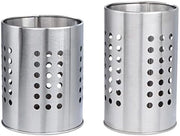 Afdruiprek 2 in 1, set di asciugamani in acciaio inossidabile, contenitore per cucina (argento) 12*15cm e 10*16cm