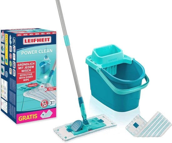 Set di pulizia per pavimento PowerClean M con 2 coperture micro a doppio strato sostitutive