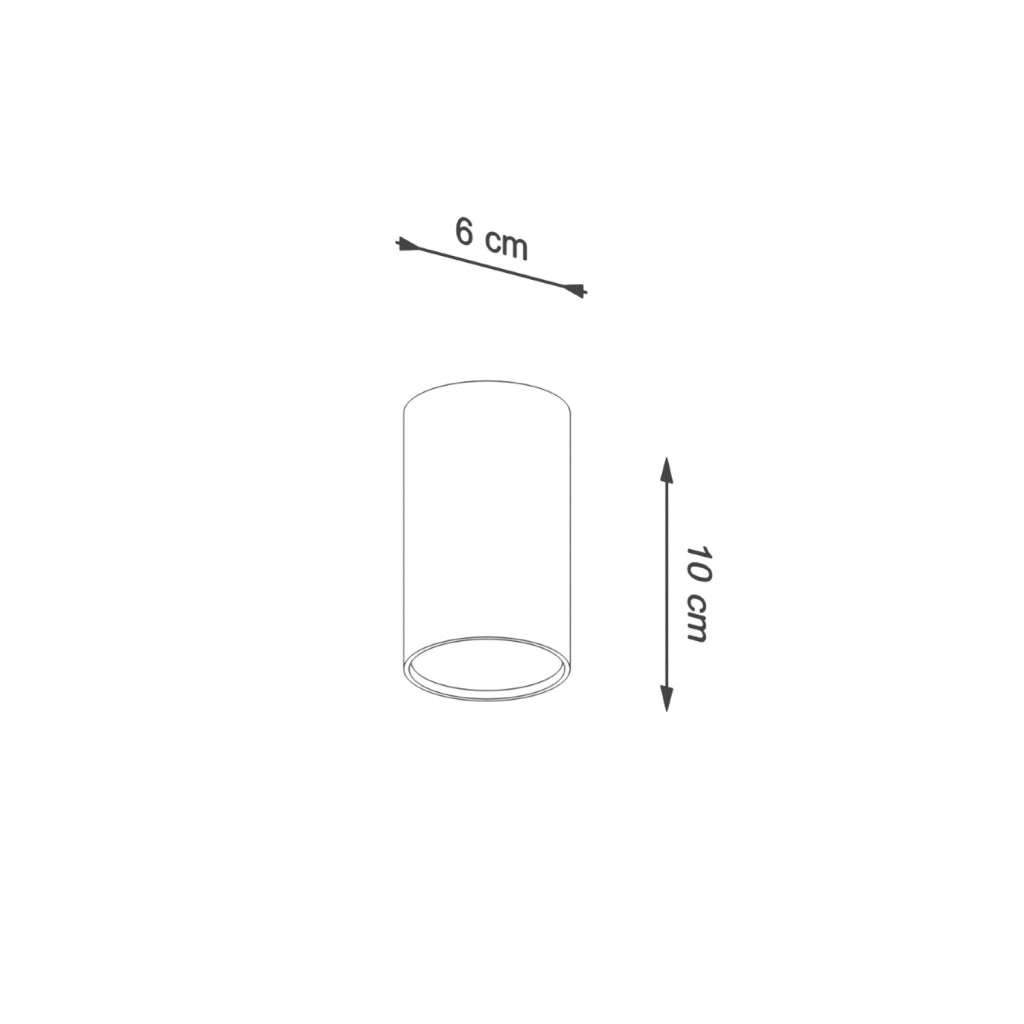 Pure Lume MODENO Spot da soffitto bianco GU10 10cm