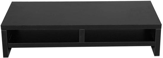 Piastra per TV a schermo LCD - Elevazione del monitor - Allevia la tensione cervicale - In legno - Organizzazione del bureau - Spazievolutiva - Adatta per ufficio - 55 x 20...
