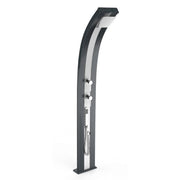 Doccia Tradizionale In Alluminio Dada Con Misceltore E Doccetta Mobile Colore Antracite/Inox Cv-D345/7016-I