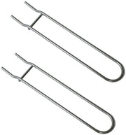 Accessori per barbecue a due pezzi in acciaio inossidabile - Strumenti per grigliare - Resistente al calore - Facile manutenzione - Struttura robusta - Sollevatore per barbecue