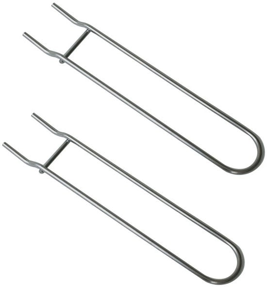 Accessori per barbecue a due pezzi in acciaio inossidabile - Strumenti per grigliare - Resistente al calore - Facile manutenzione - Struttura robusta - Sollevatore per barbecue