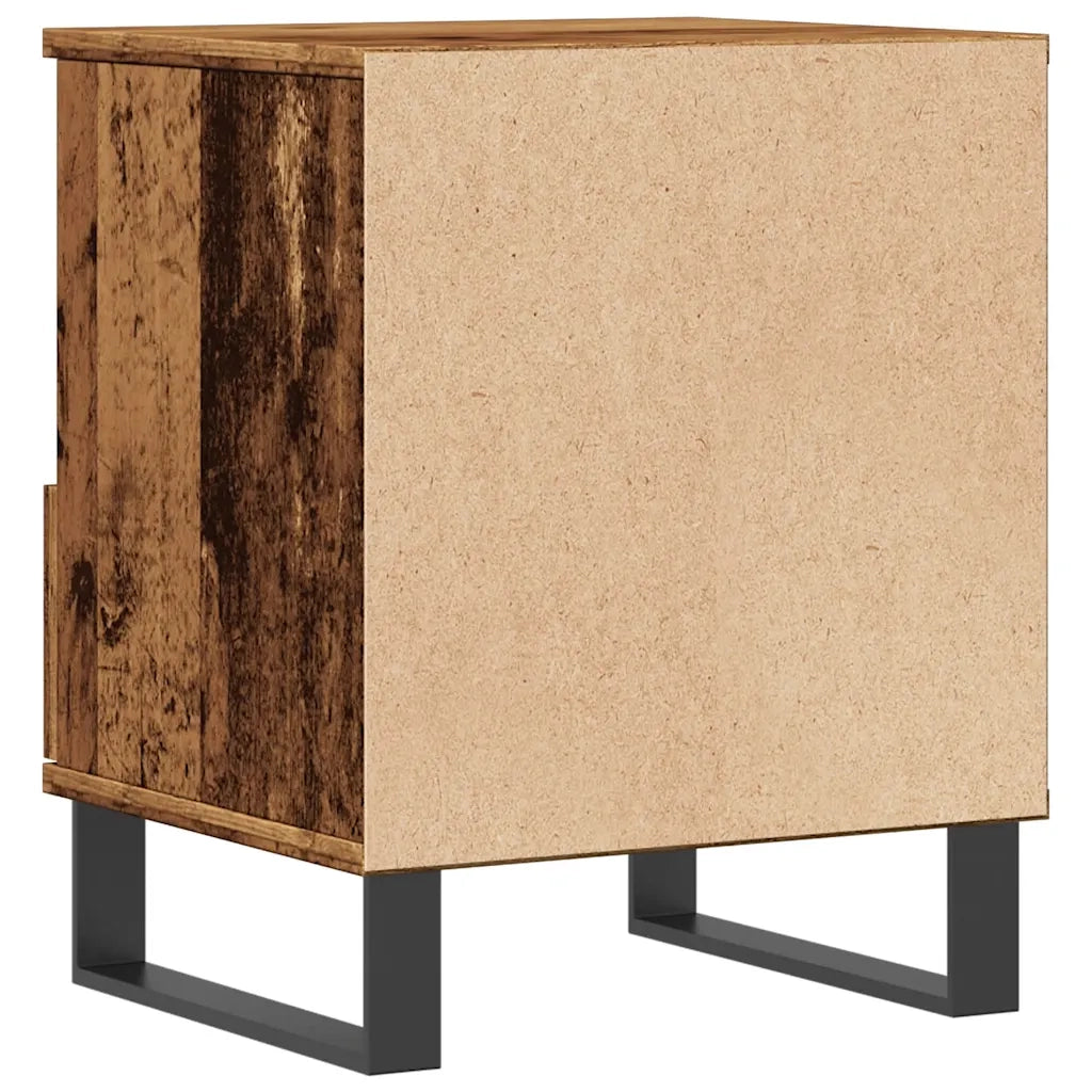 Comodino | Armadio da Notte | Mobiletto da notte Legno Antico 40x35x50 cm in Legno Multistrato