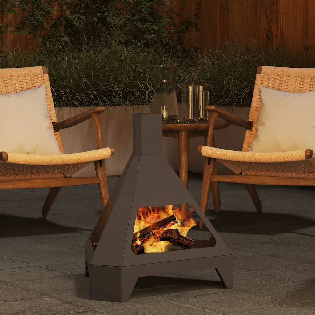 Focolare Nero 50 x 43 x 52 cm Acciaio CFW7405232