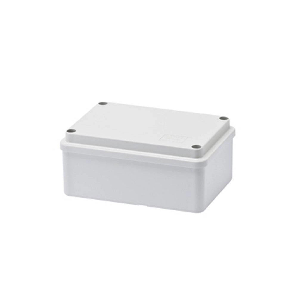 Trade Shop - Cassetta Scatole Derivazione Stagne Pareti Lisce Coperchio Viti Ip56 120x80x50mm -