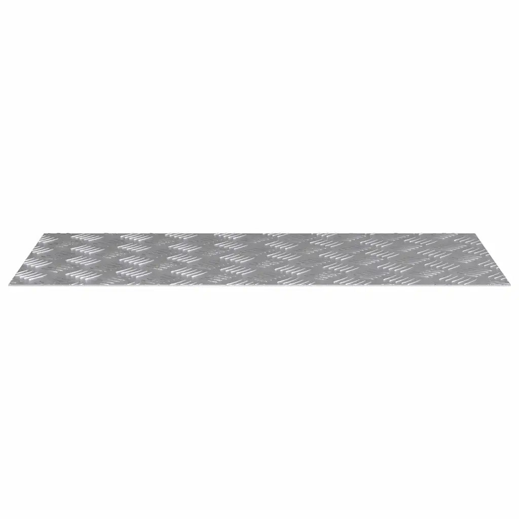 Gradini per Scale 2 pz | Tappetini per scale autoadesivi Argento 90 x 40 cm Alluminio